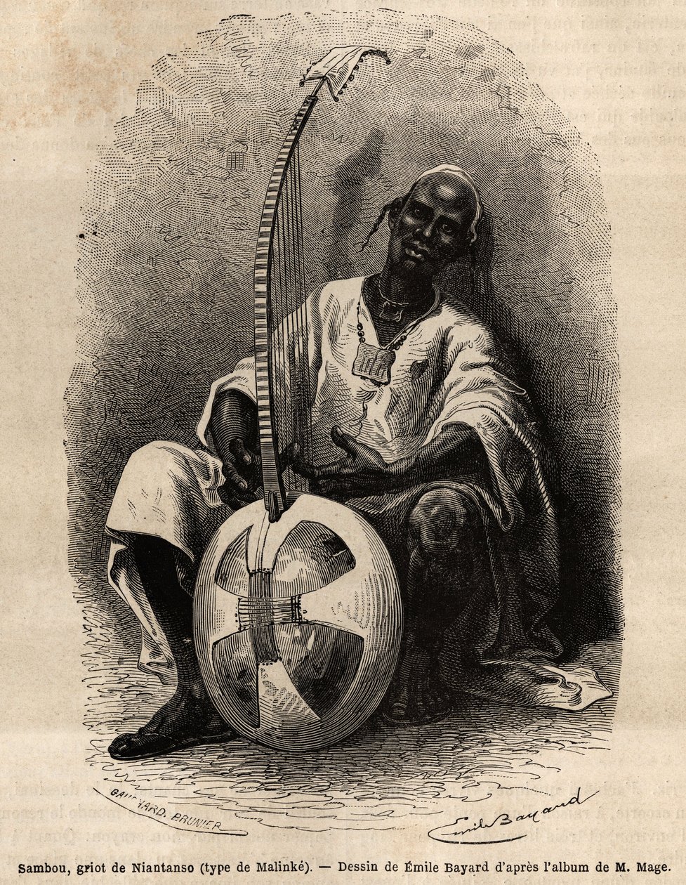 Sambou, il griot di Niantanso (Mali) da Unknown artist