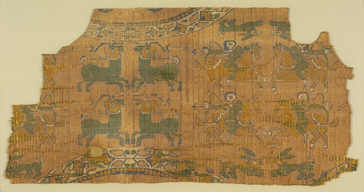 Frammento di samito con cacciatori da Unknown artist