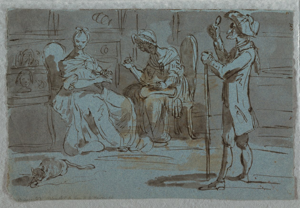 Stampa satirica: Il pretendente da Unknown artist