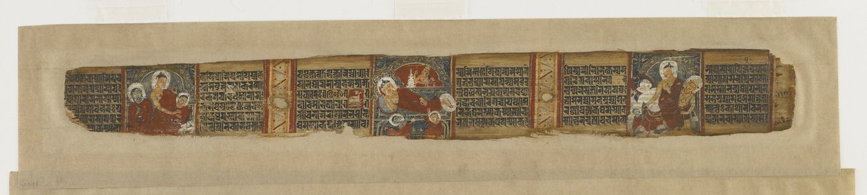 Scene della vita del Buddha da un manoscritto <em>Prajna-paramita</em> da Unknown artist