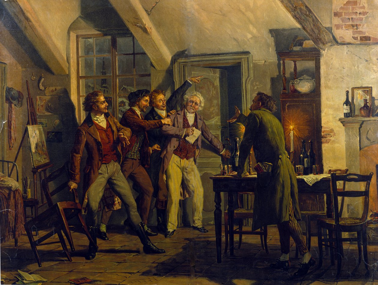 Scenografia di Luigi Morgari (nato nel 1857) per l