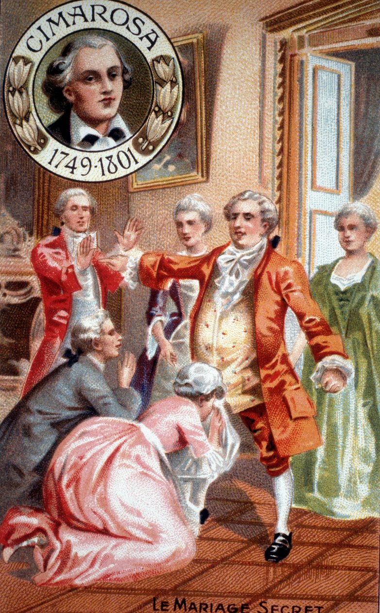 Matrimonio segreto di Domenico Cimarosa (1749 - 1801) da Unknown artist