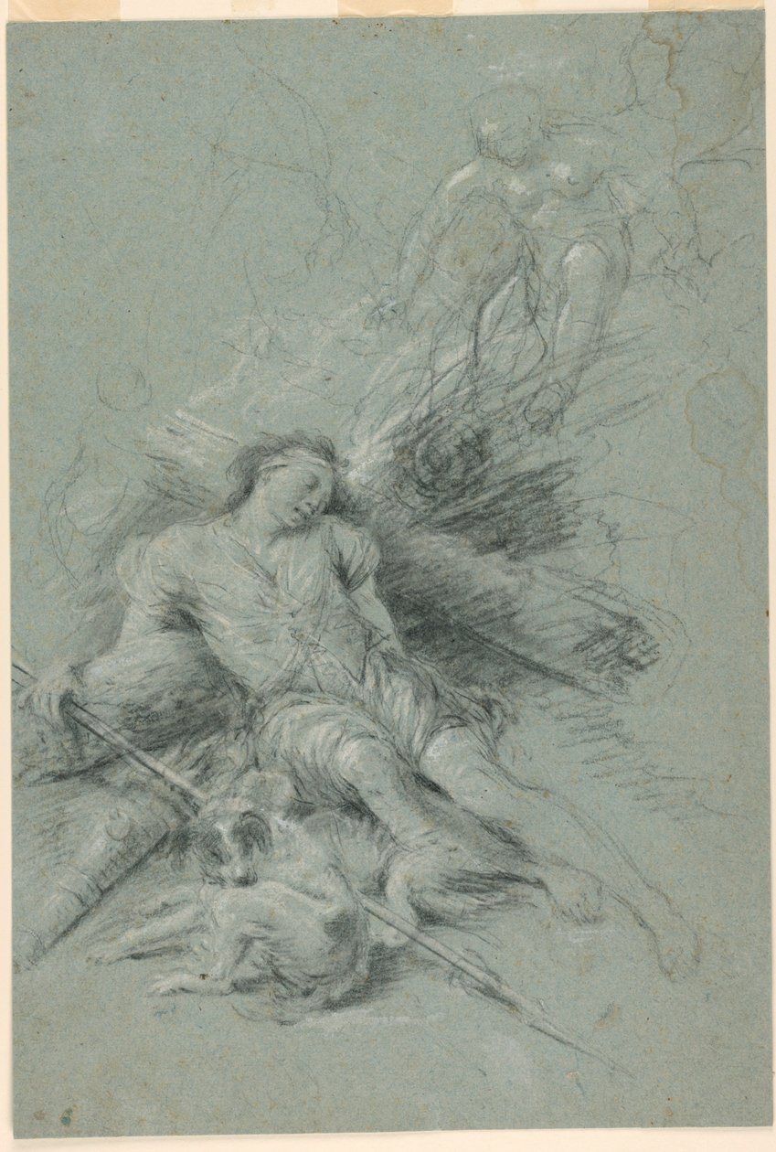 Selene vede Endimione dormiente da Unknown artist