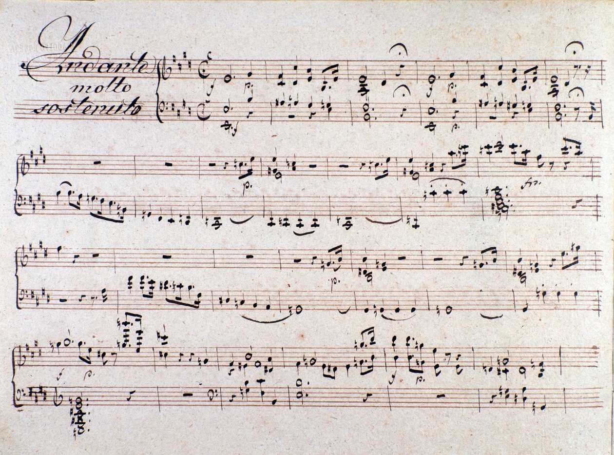 Spartito di I due giorni, opera di Luigi Cherubini da Unknown artist