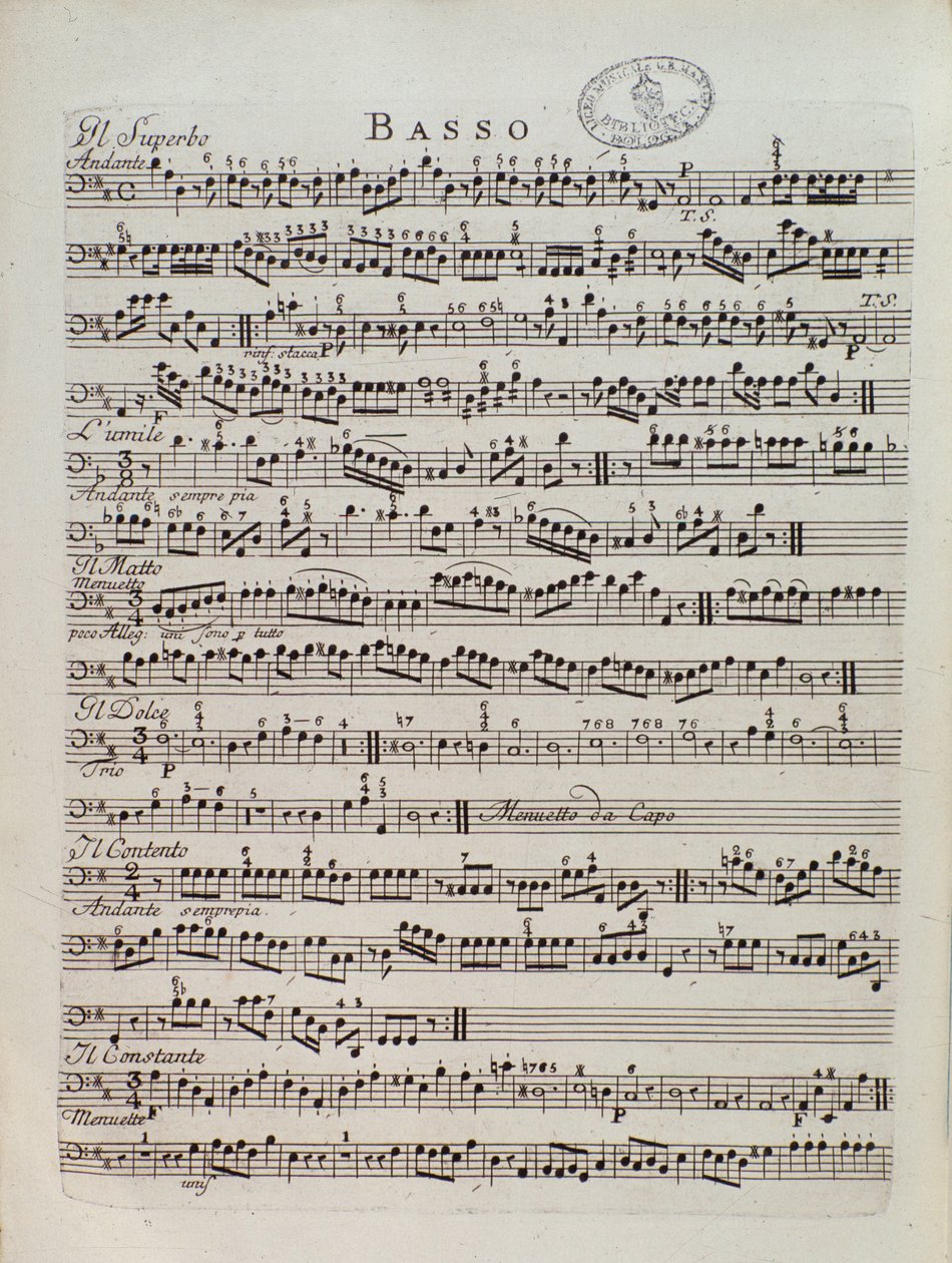 Pagina di spartito della Sinfonia Periodica di Karl Ditters von Dittersdorf da Unknown artist