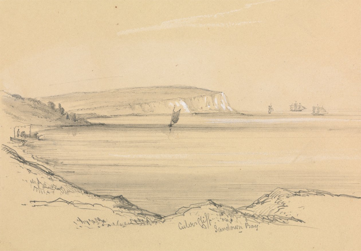 Navi nella baia di Sandown da Unknown artist