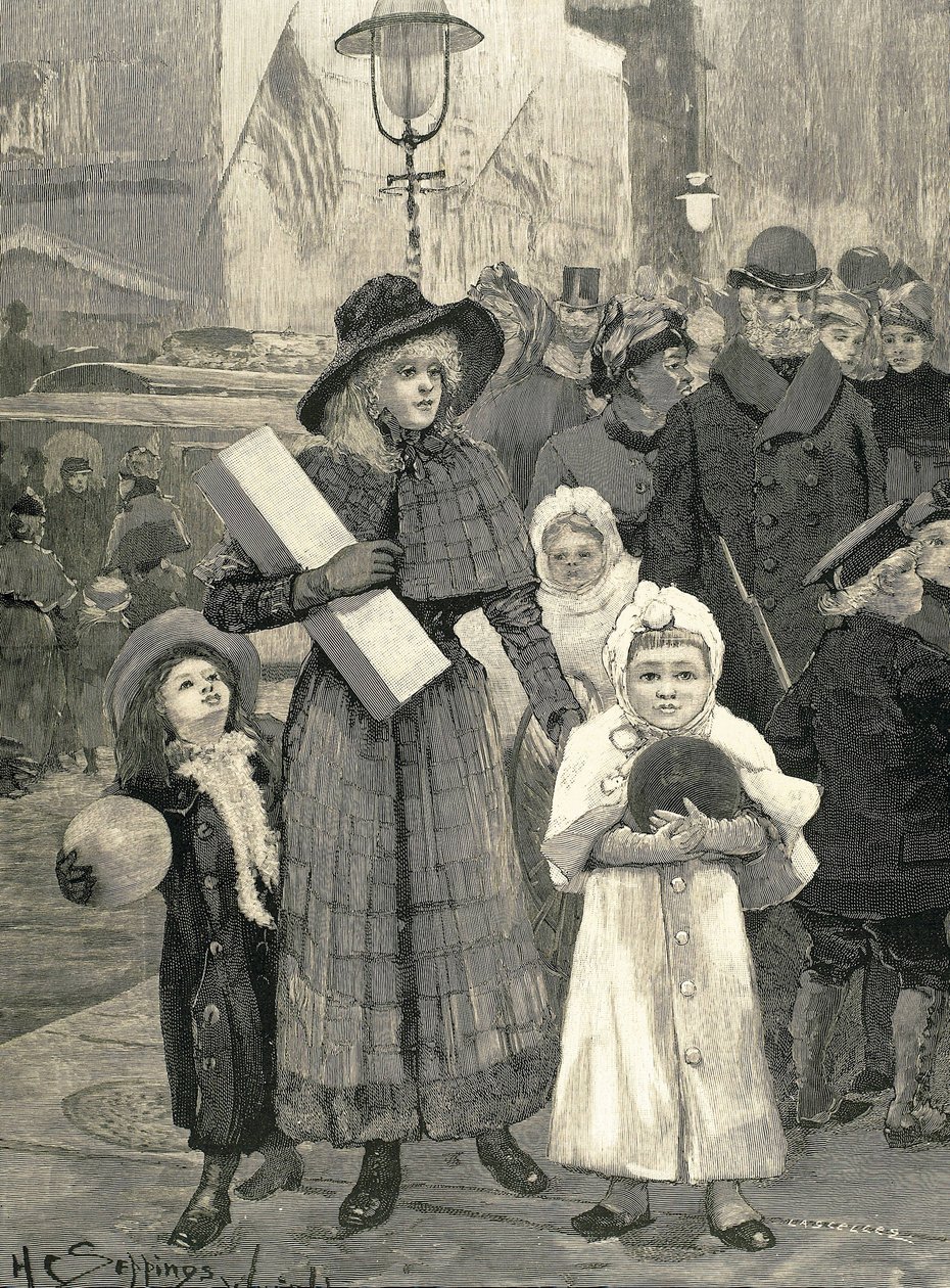 Shopping a New York (1891) da Unknown artist