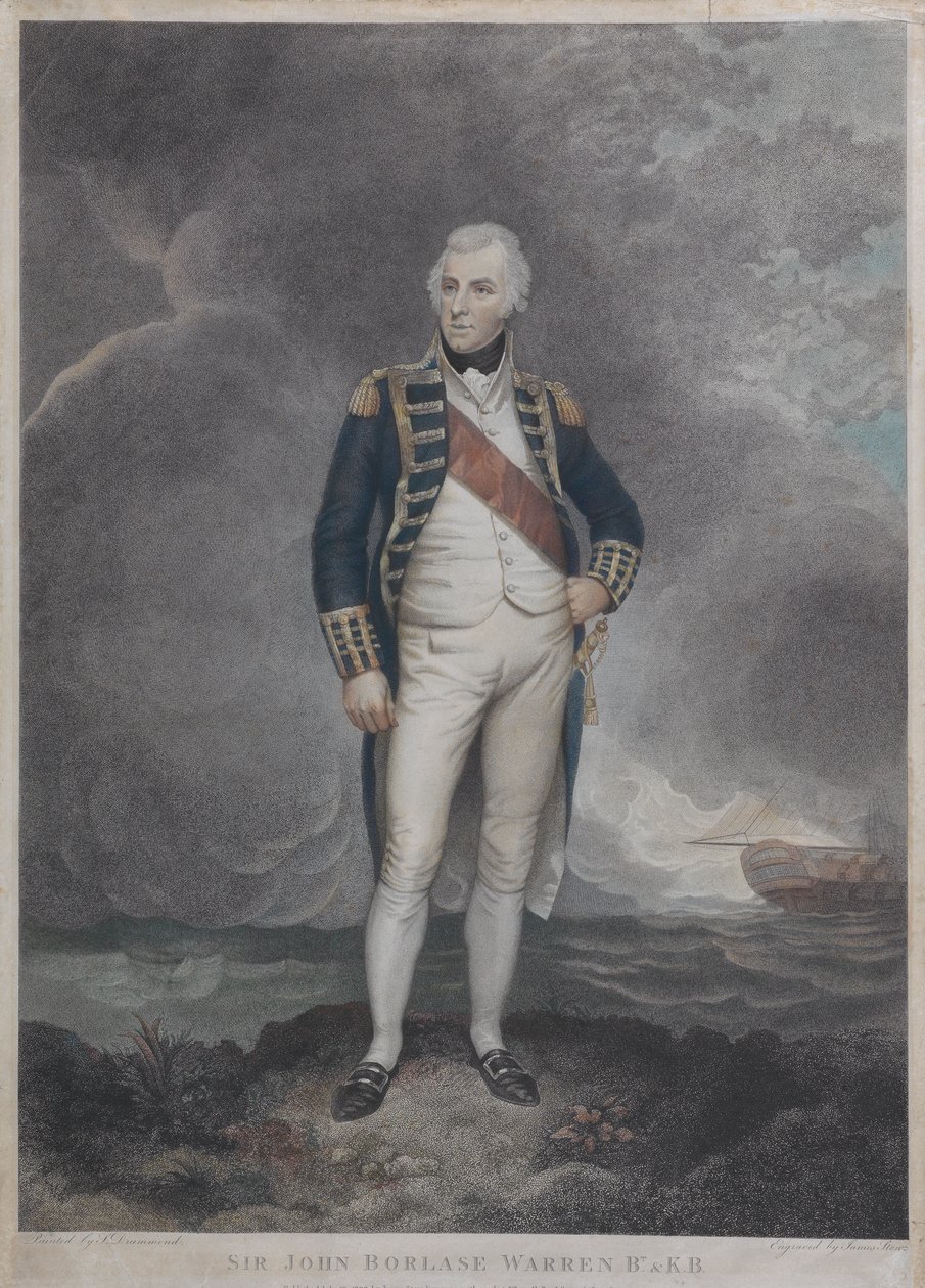 Sir John Borlase Warren (1753-1822) da Unknown artist
