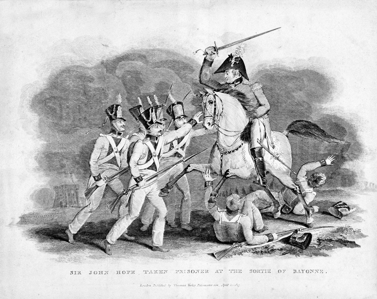 Sir John Hope fatto prigioniero alla sortita di Bayonne da Unknown artist