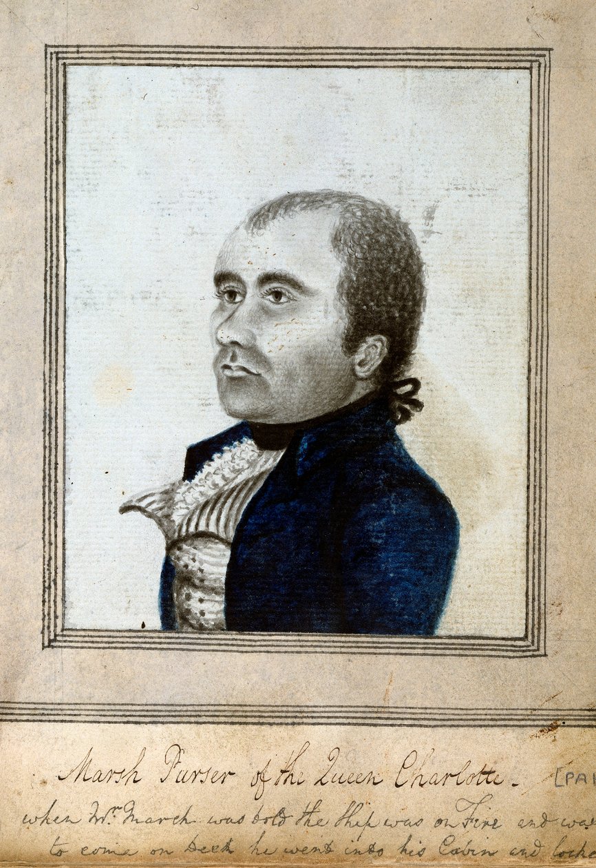 Ritratto schizzato di Marsh, commissario della 