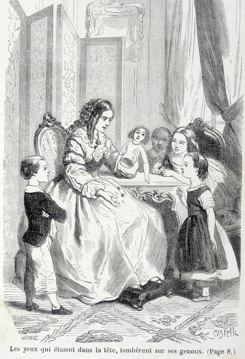 Sophie e la bambola rotta - in "Le disgrazie di Sophie" della Contessa di Ségur, Hachette da Unknown artist