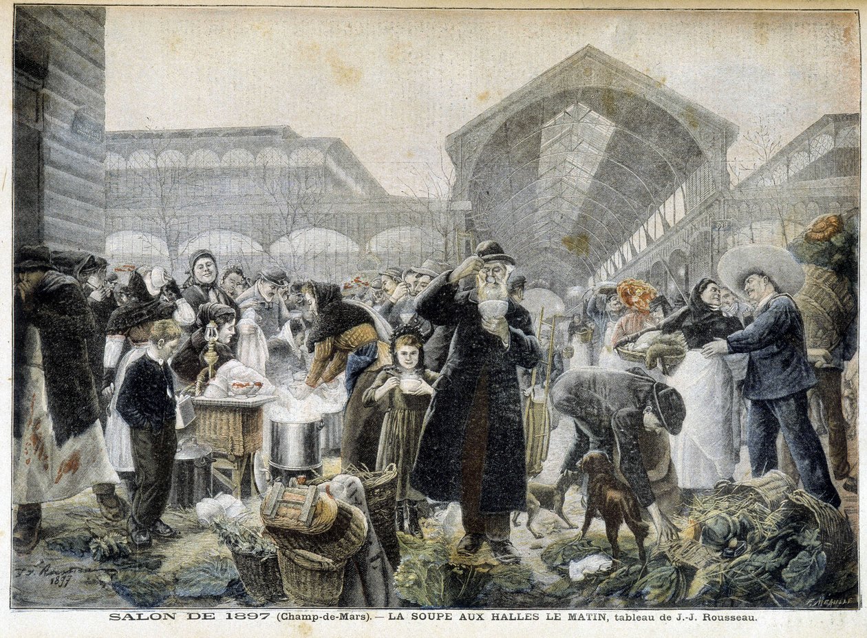 Zuppa alle halles la mattina - in "Le Petit Journal" da Unknown artist