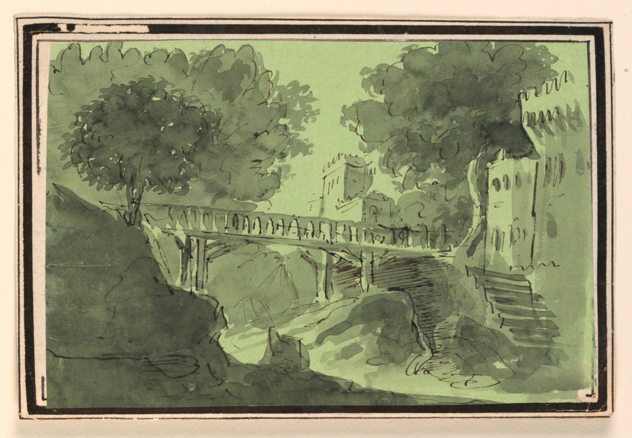 Scenografia, ponte che attraversa l