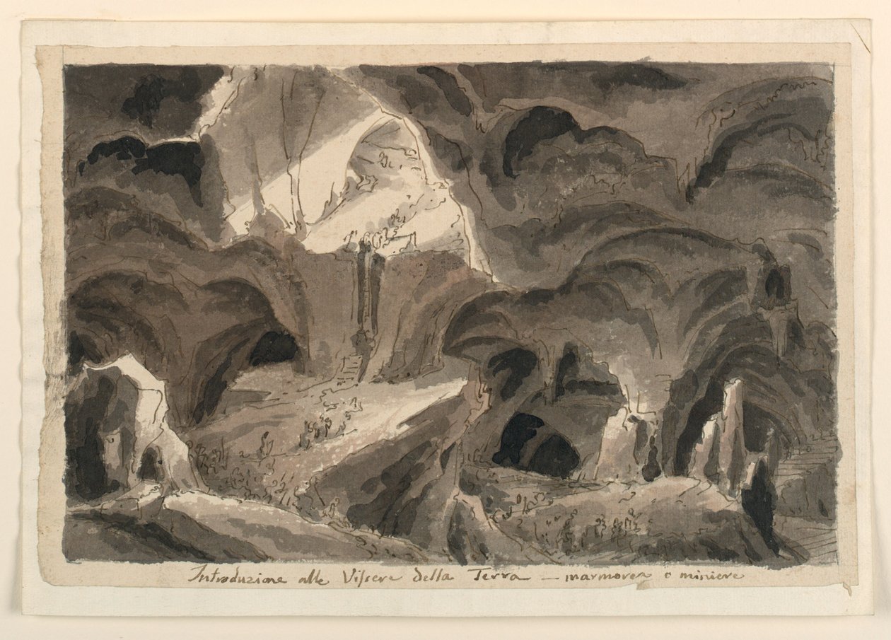 Scenografia, grotte da Unknown artist