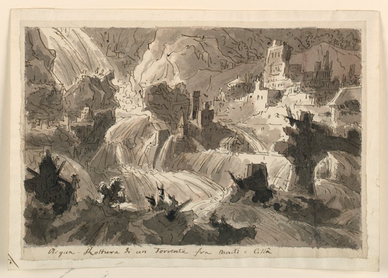 Scenografia, Inondazione da Unknown artist