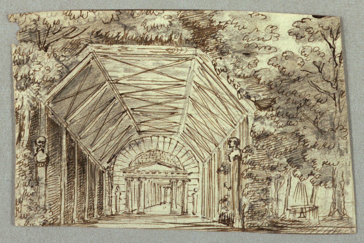 Scenografia, Padiglione del giardino da Unknown artist