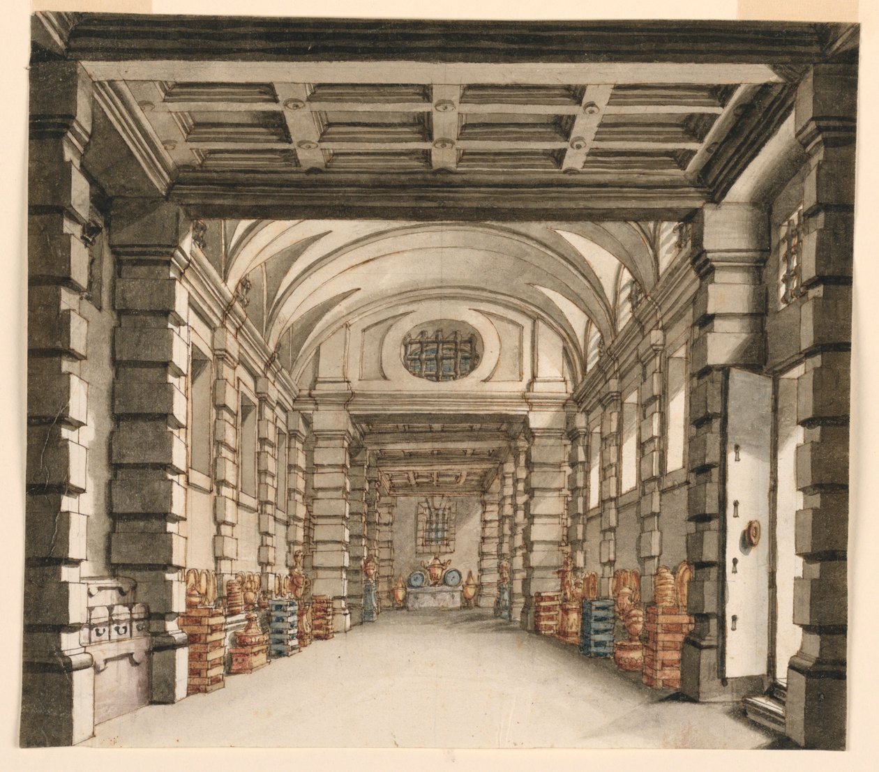 Scenografia, Interno della Casa del Tesoro da Unknown artist