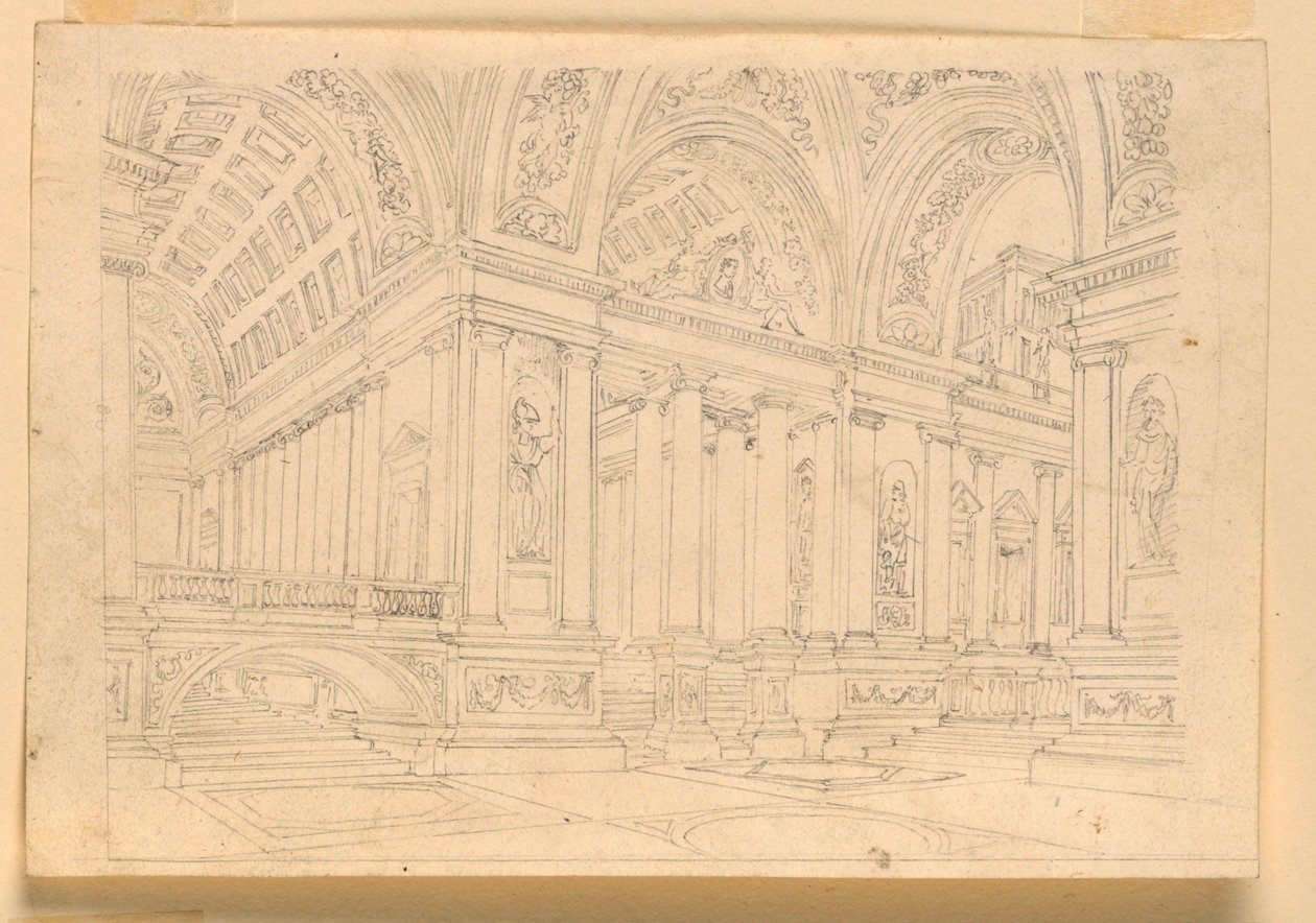 Scenografia, Interno del Palazzo da Unknown artist