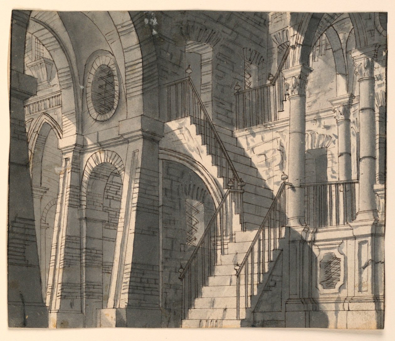 Scenografia, Interno di Pietra con Scala da Unknown artist