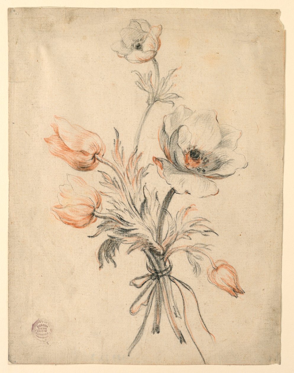 Studio di un mazzo di rose da Unknown artist