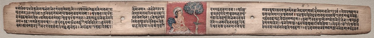 Sudhana e un pappagallo: Folio 20 (recto), da un Gandavyuha-sutra (Scrittura della Suprema Schiera) da Unknown artist