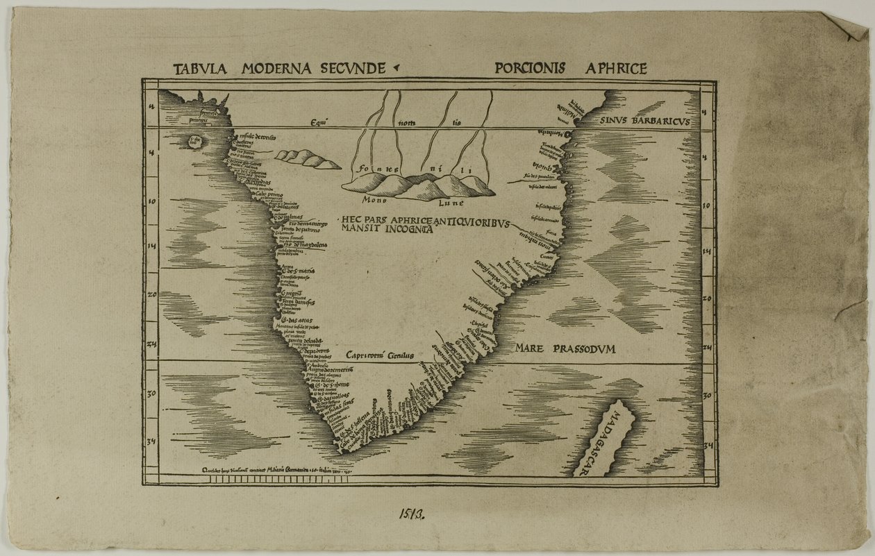 Tabula Moderna Secunde Porcionis Aphrice da Unknown artist