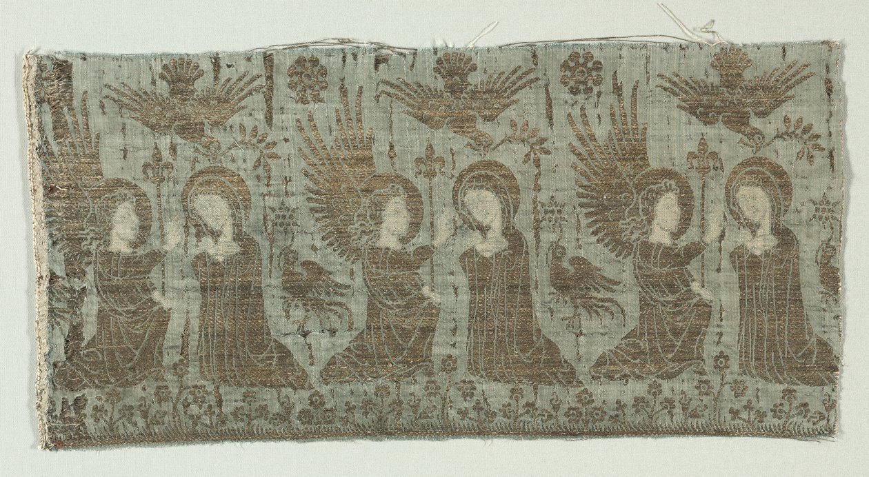 Frammento tessile con l