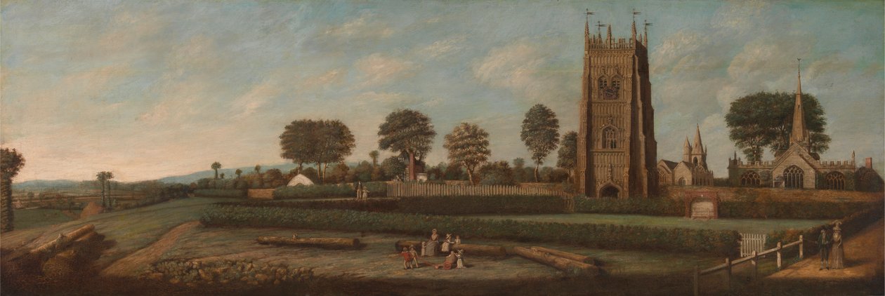 La torre campanaria di Evesham da Unknown artist