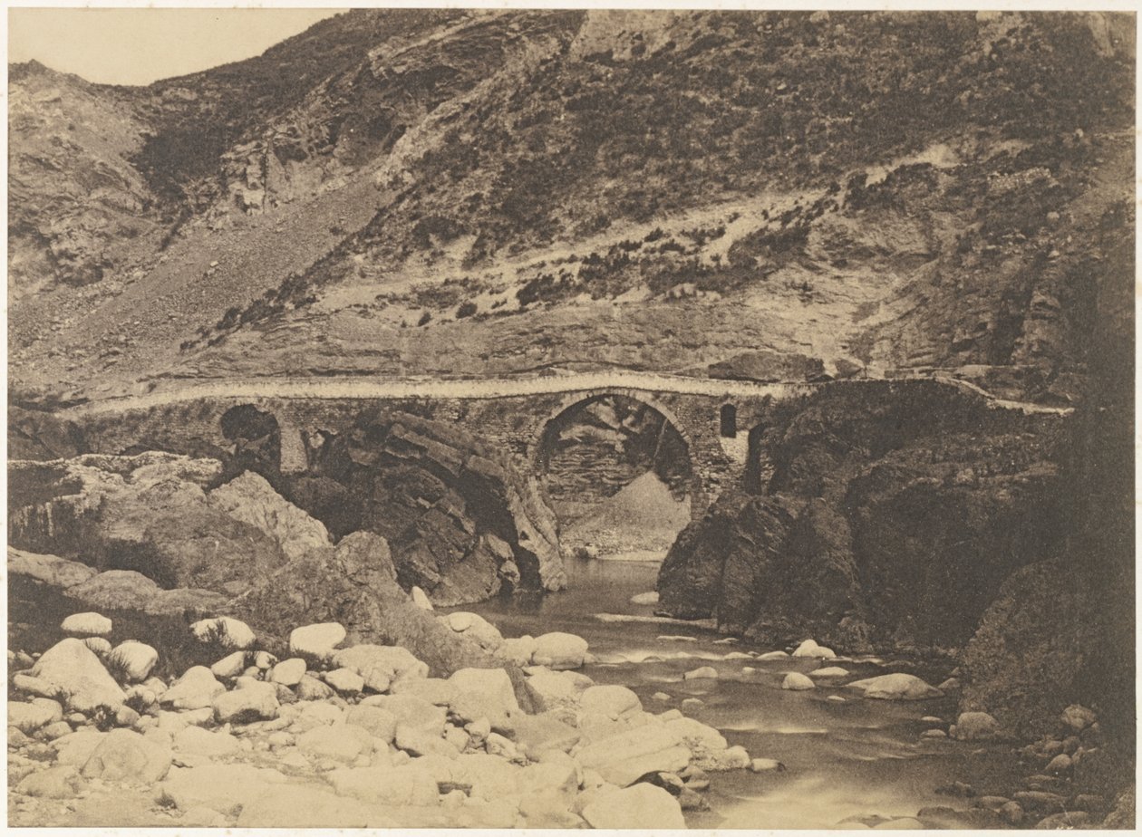 Il ponte di Palalda (vicino ad Amélie-les-Bains) da Unknown artist