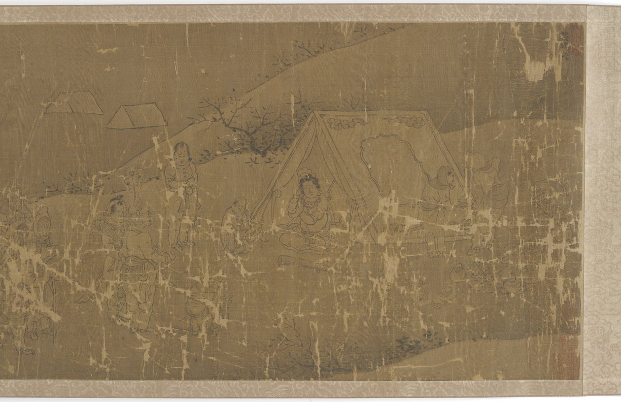 La prigionia di Cai Wenji (quattro scene) da Unknown artist