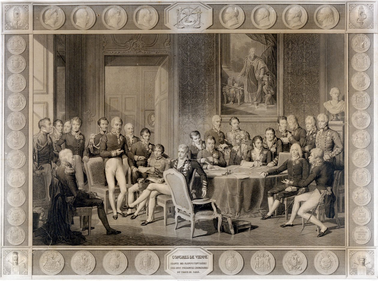 Il Congresso di Vienna. Il Congresso di Vienna del 1815. Alessandro I, Zar; H.R. Stewart, Castlereagh; Francesco I, Imperatore d
