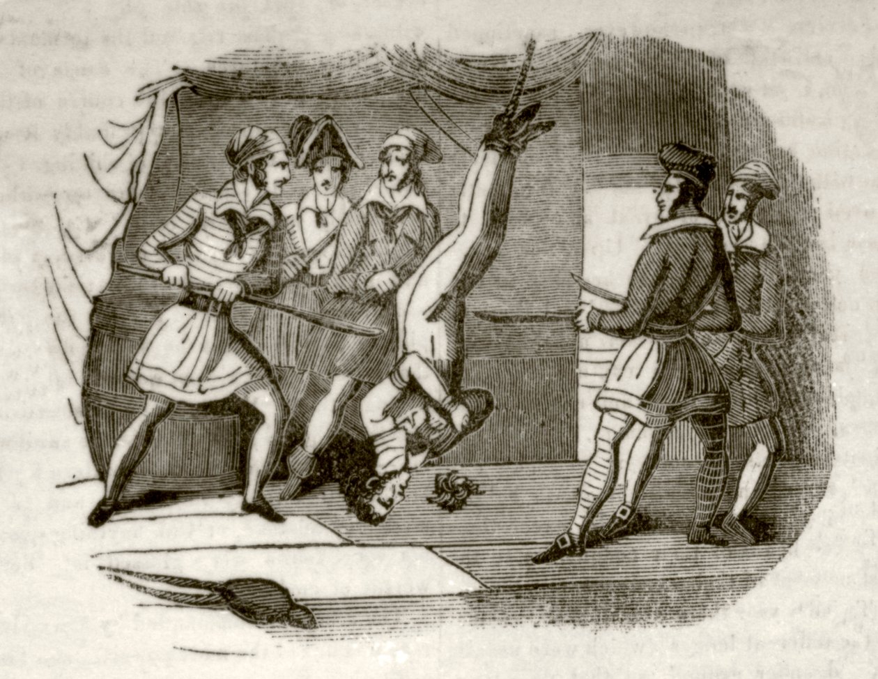La Galleria della Morte, o, la Goletta Pirata, c.1837 da Unknown artist