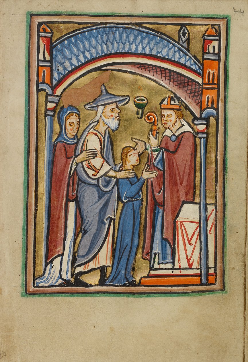 La partenza della Vergine dal Tempio da Unknown artist