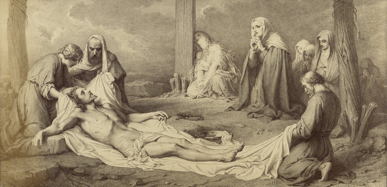 [La deposizione dalla croce di Paul Delaroche]. da Unknown artist