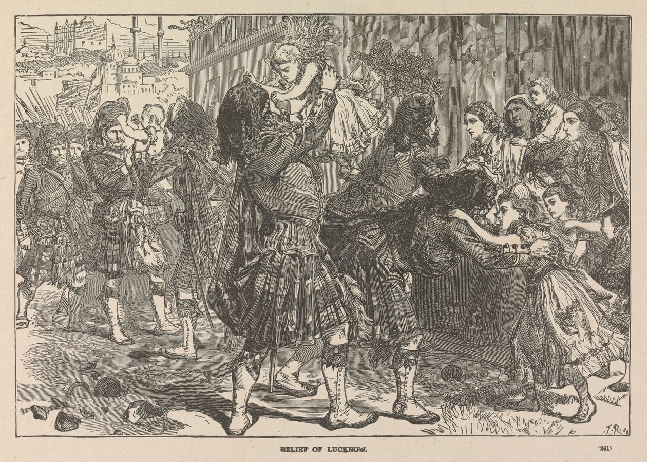 Il Primo Soccorso di Lucknow da Unknown artist
