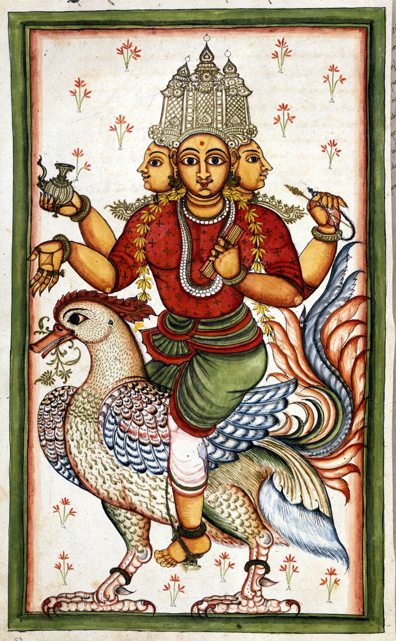 La divinità indù Brahma da Unknown artist