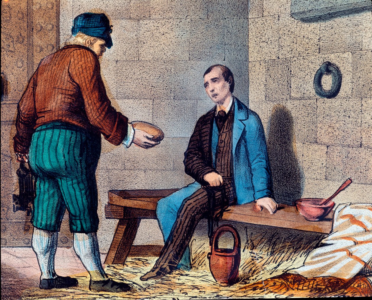 Il patriota italiano Silvio Pellico (1798-1854), accusato di carbonarismo e rinchiuso nella fortezza di Spielberg (Spilberk) in Moravia da Unknown artist