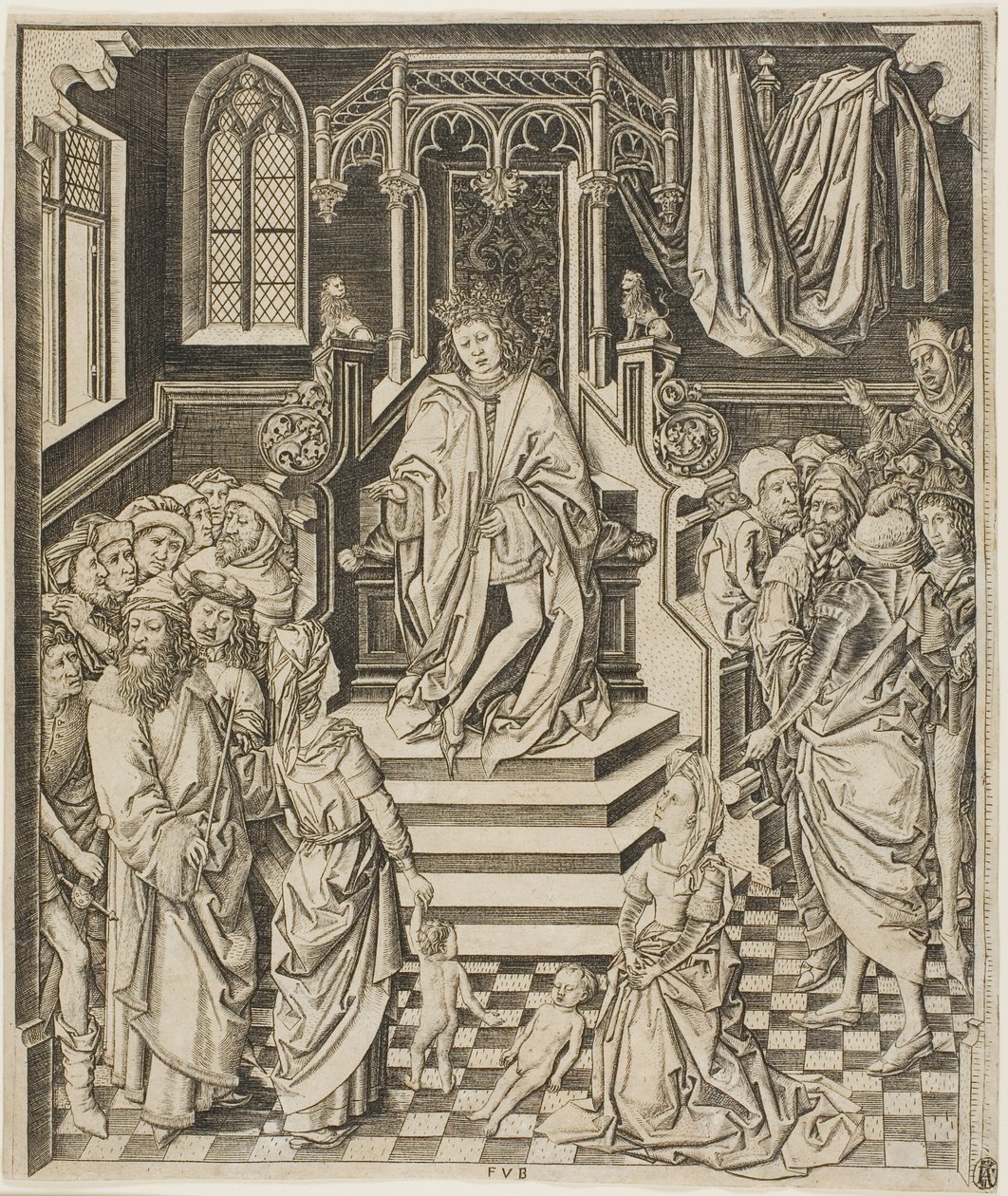 Il giudizio di Salomone da Unknown artist