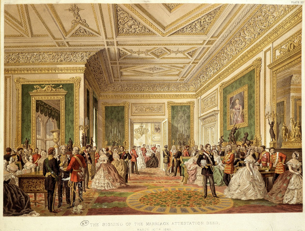 Il matrimonio del Principe di Galles Edoardo VII da Unknown artist