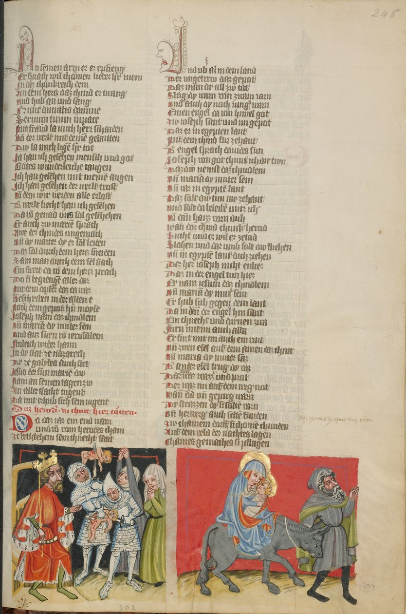 La strage degli innocenti; La fuga in Egitto da Unknown artist