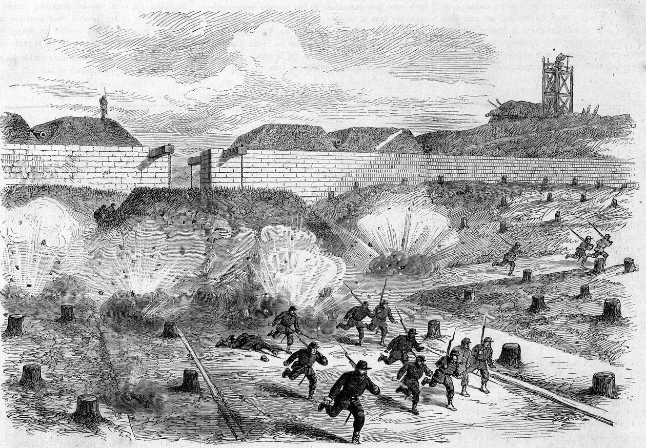 La Comune di Parigi nel 1871. Bombardamento della Porta d