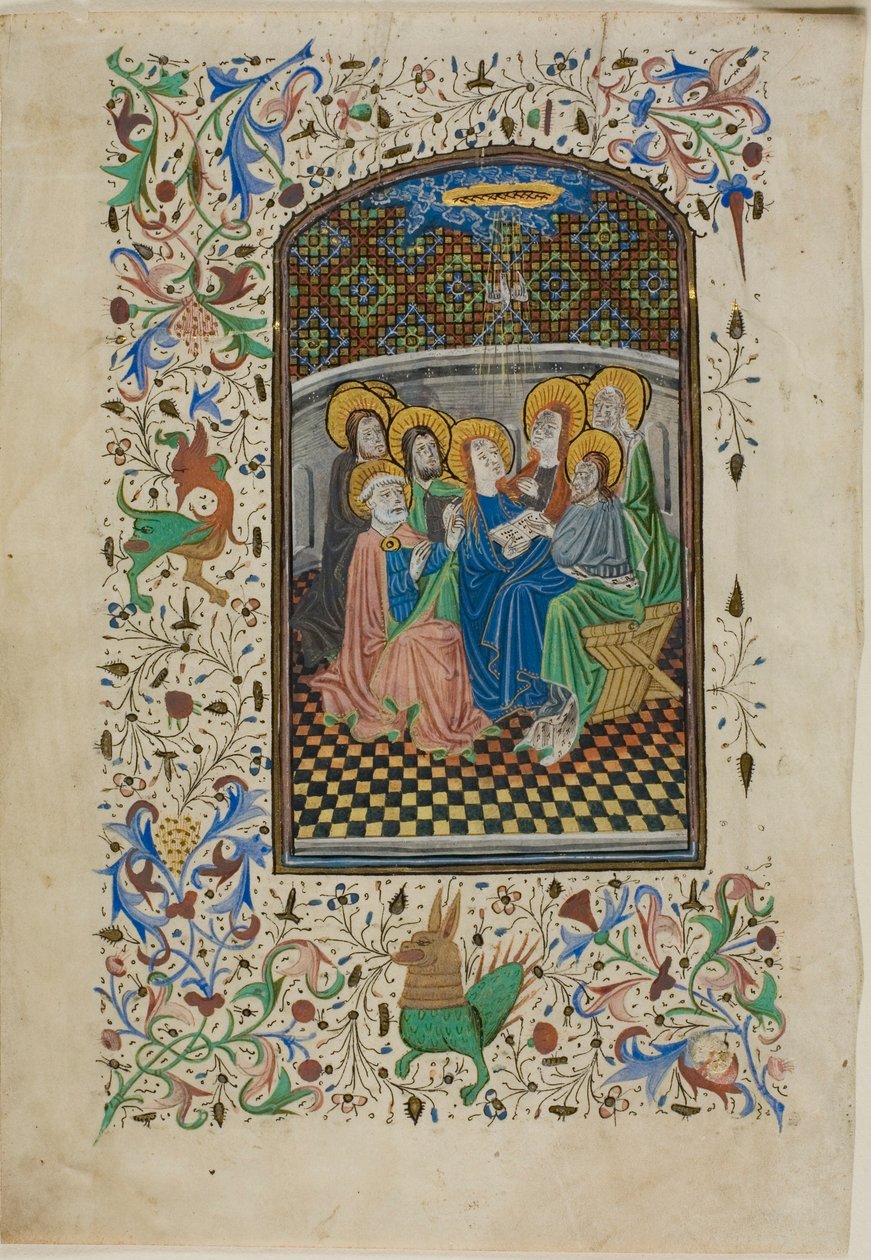 La Pentecoste, da un Libro d