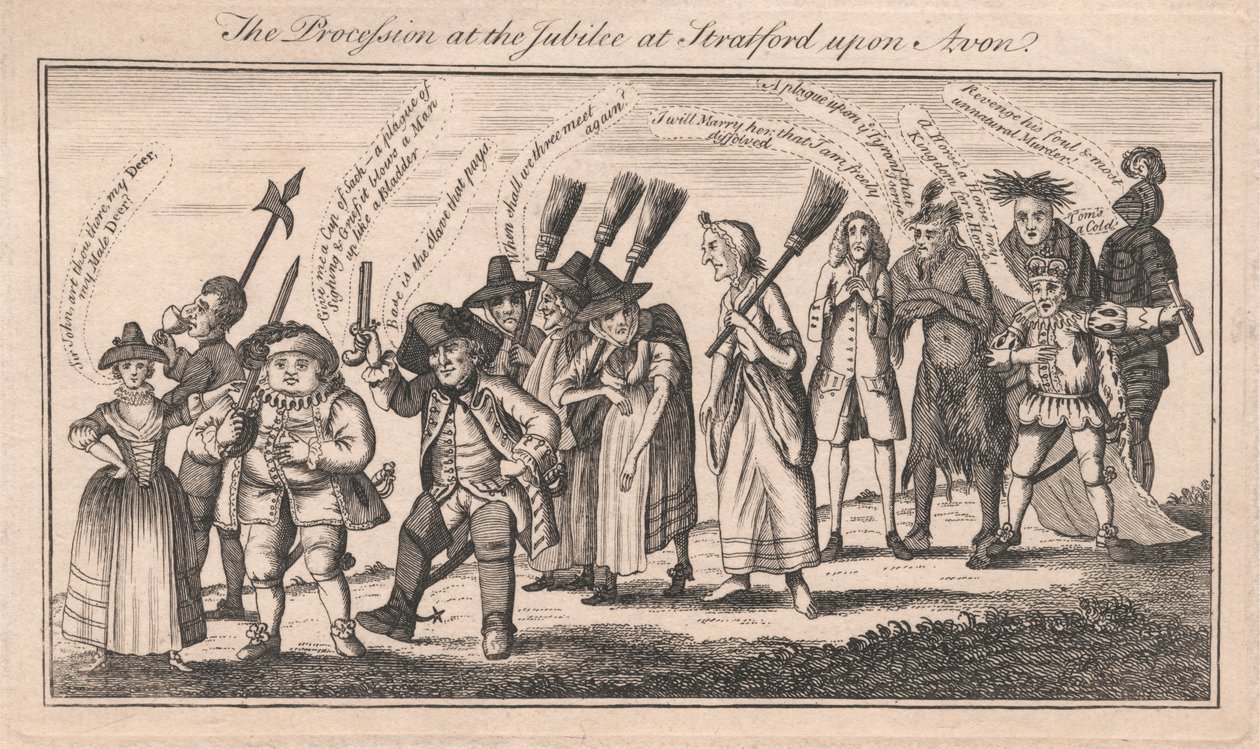La processione al Giubileo a Stratford upon Avon da Unknown artist