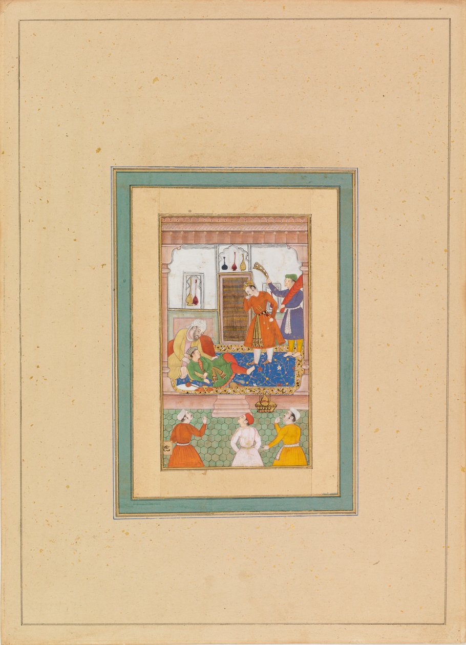 Il Qazi di Hamadan e un giovane da Unknown artist