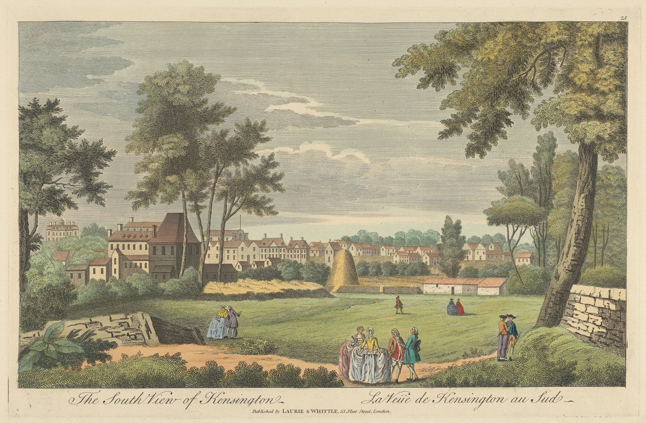 Vista sud di Kensington da Unknown artist