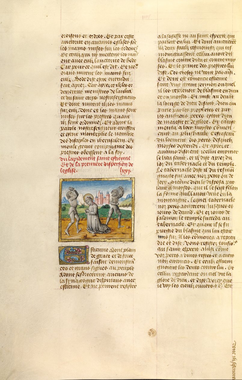 La lapidazione di Santo Stefano da Unknown artist