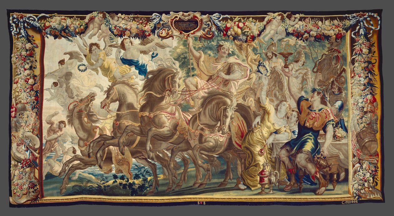 Il trionfo di Cesare da La storia di Cesare e Cleopatra da Unknown artist