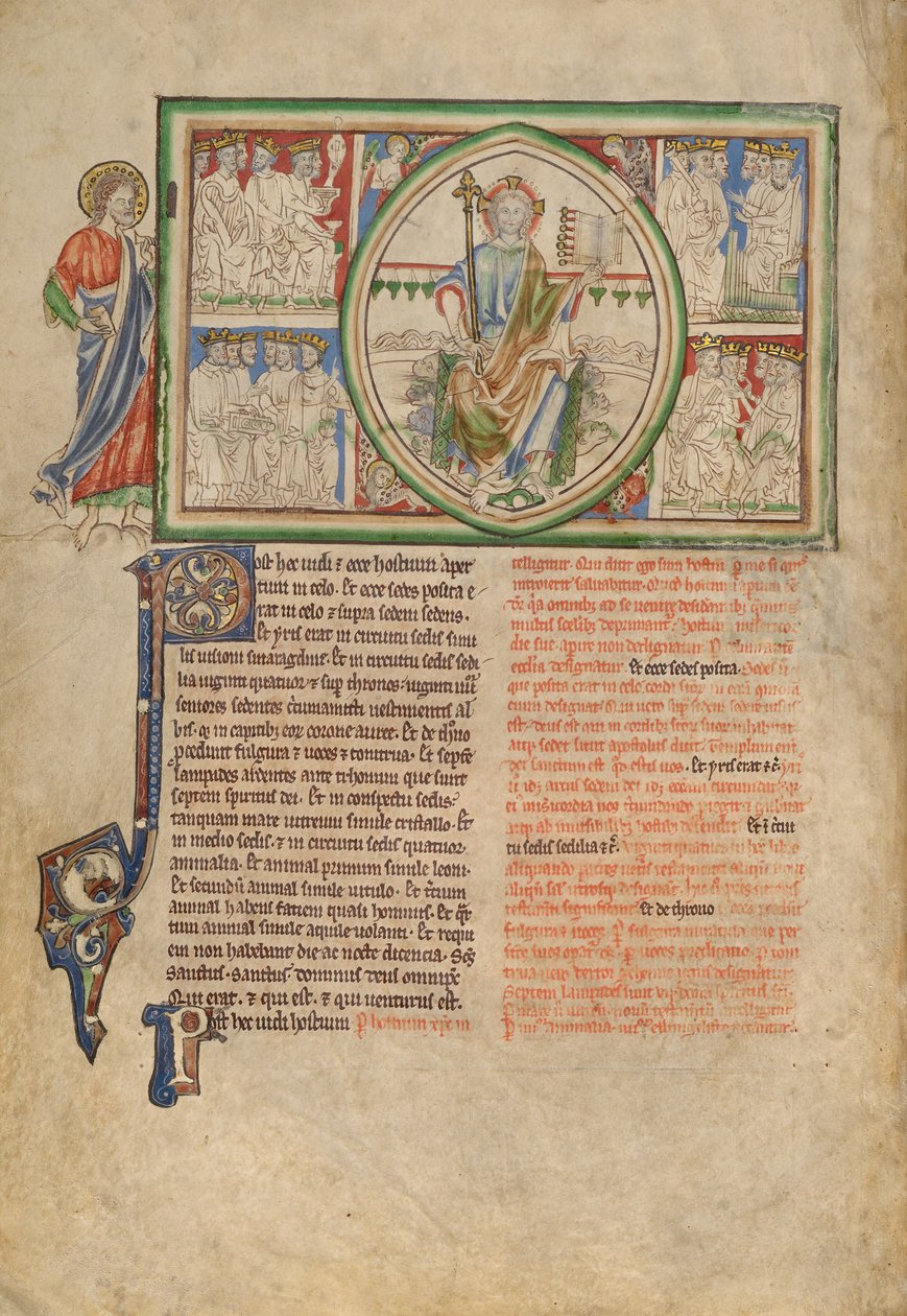 La visione del Trono di Dio e dei ventiquattro anziani da Unknown artist