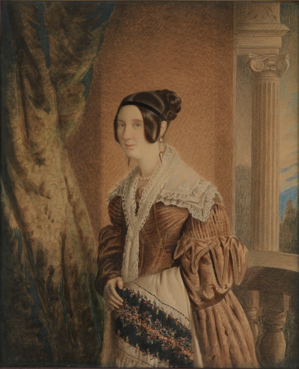 La moglie del capitano William Hewett, c.1840 da Unknown artist