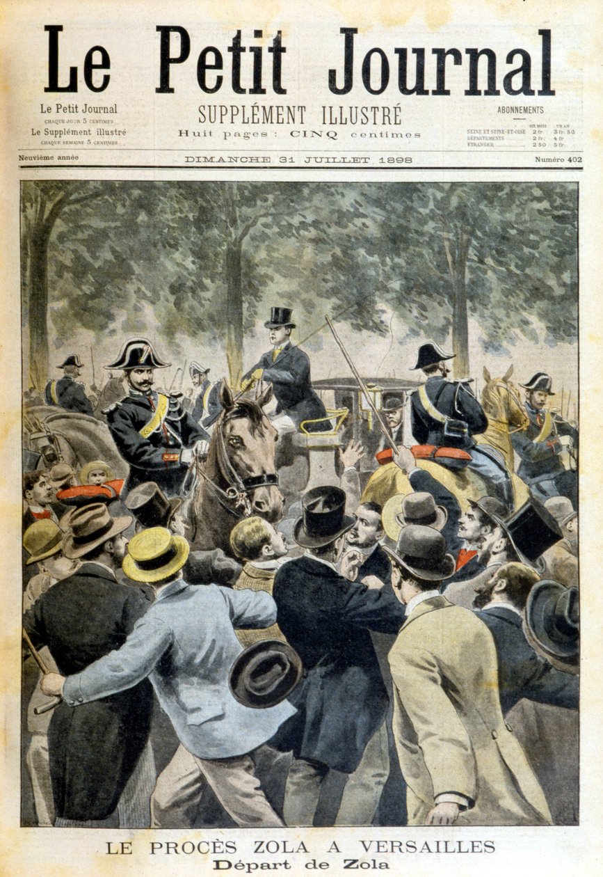 Il processo Zola a Versailles - in "Le Petite Journal" del 31/07/1898 da Unknown artist